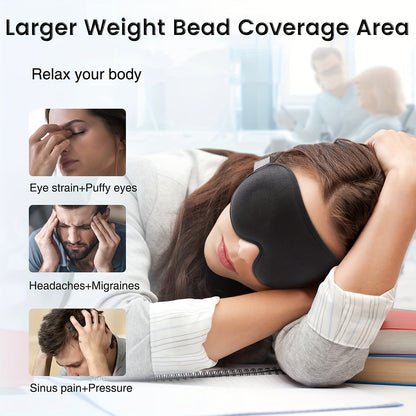 TyngdSov™ – 3D Sovmask med Justerbar Rem