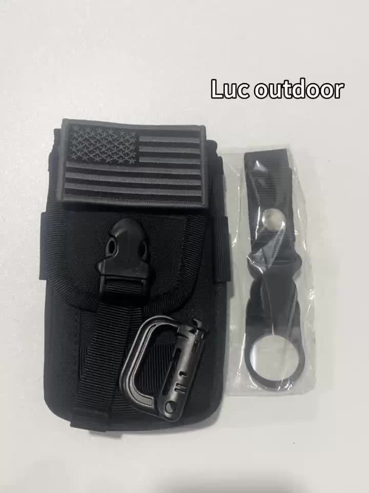 Midjeväska – MOLLE bältesväska med flaskhållare & fack