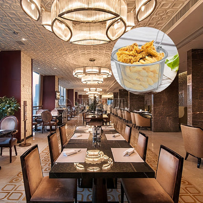 FritösKorg™ – Rostfri Ströksil med Handtag