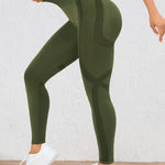 Höga Träningstights med Push-Up Effekt – Perfekta för Gym & Yoga