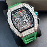 Klocka Kristoffer (automatisk herrklocka i vinfat-design med datum & vattenskydd)