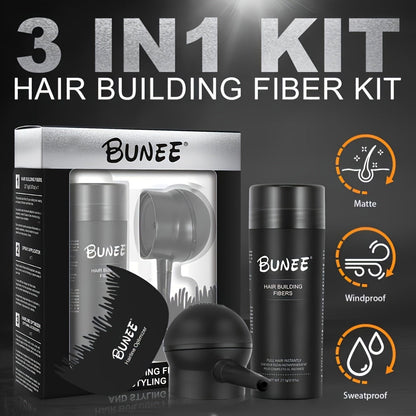 HårFiber™ – Set med Spray för Skägg & Hårbotten