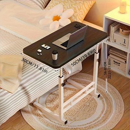 Höj- & sänkbart skrivbord – svart portabel laptopbord med justerbar höjd