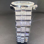 Klocka Stefan (herrklocka i guldfärg med romerska siffror & strassdetaljer)