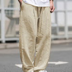 White Comfort Pants™ – Miesten kesähousut joustavalla vyötäröllä