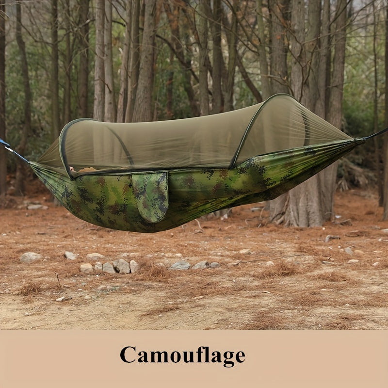 Ultralätt Ryggsäckshängmatta – Automatisk Setup & Myggnät