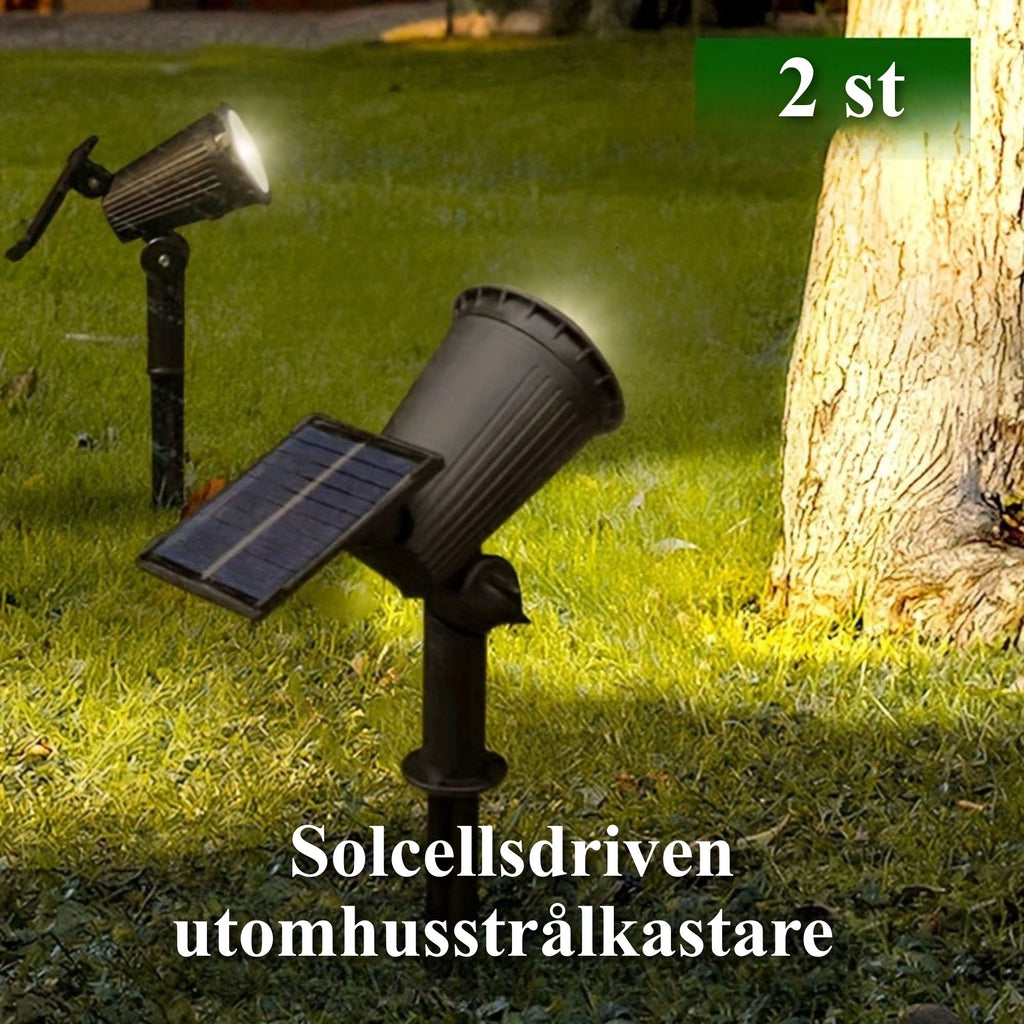 SolarSpotLights™ – 2-pack RGB LED Solspotlights Utomhus