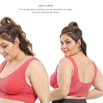 Sömlös sport-bh plus size – andningsbar med push-up & uttagbara inlägg