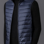 Herrväst ståkrage – lätt väst för vår & höst