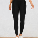 Höga Träningstights med Push-Up Effekt – Perfekta för Gym & Yoga