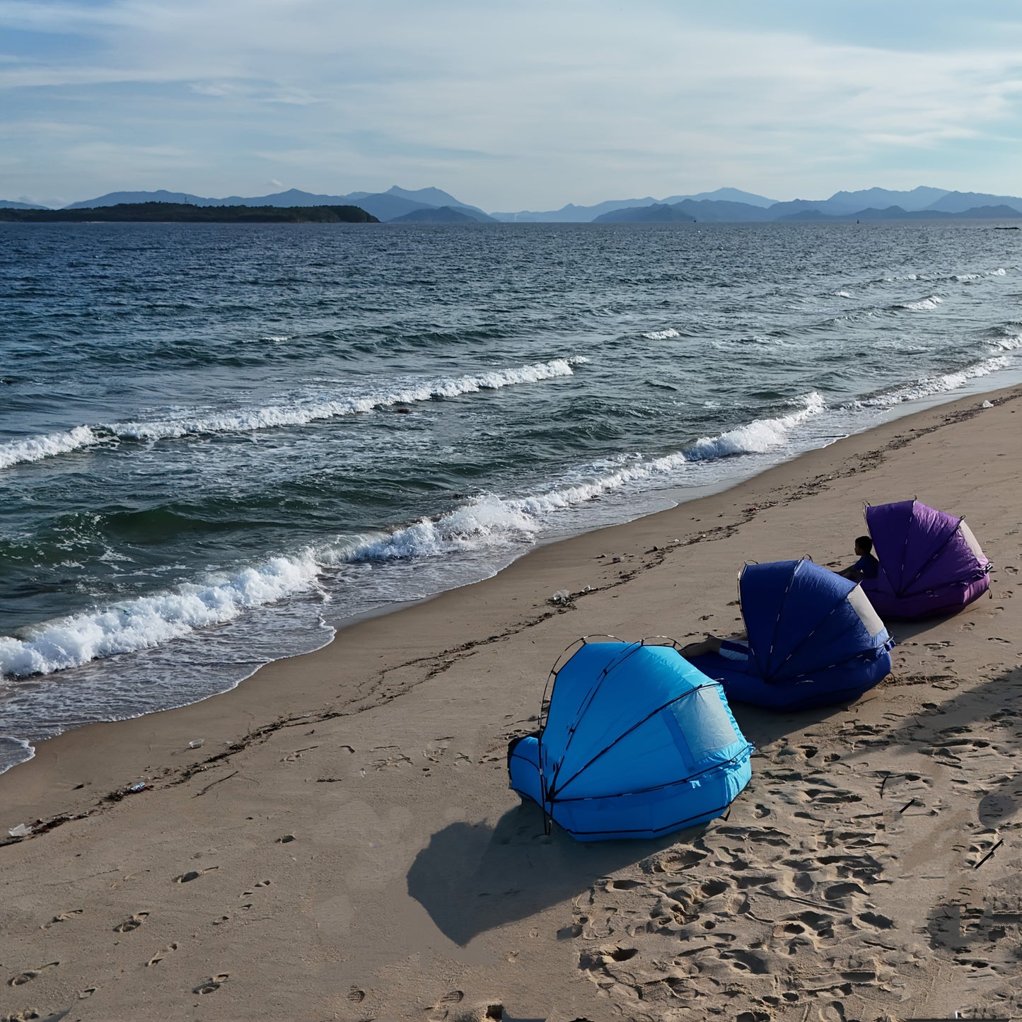 Uppblåsbar Tältsoffa – Färgglad och Portabel