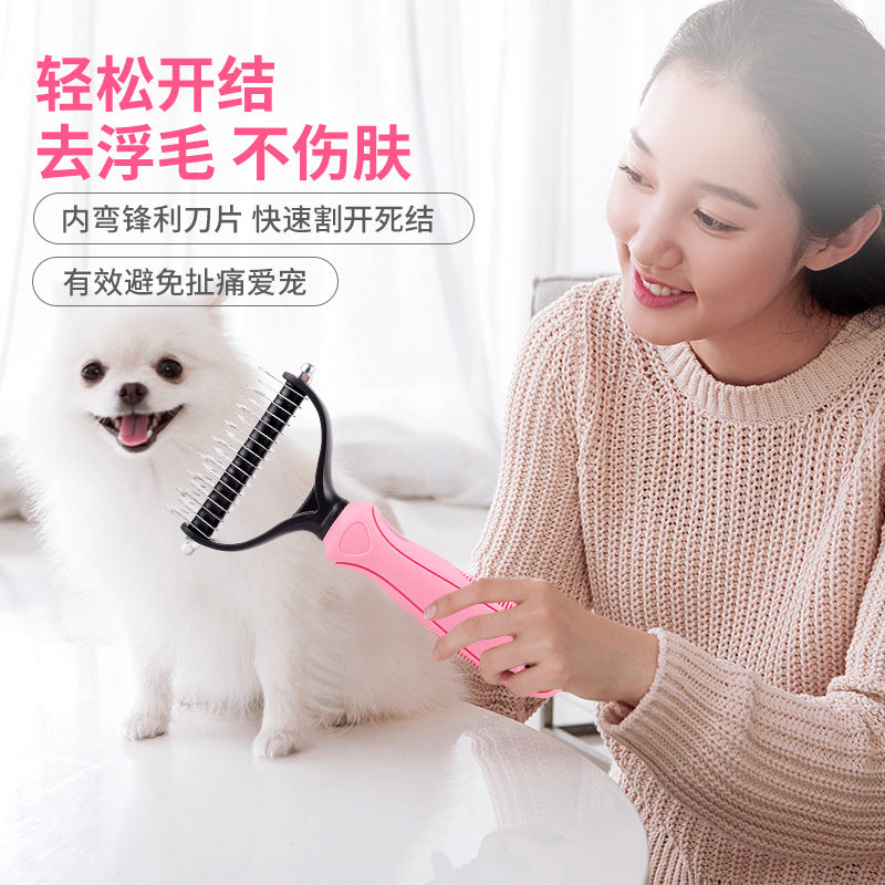 Pelsbørste for hunder og katter – Kam for utfloking og pelspleie