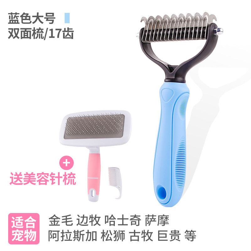 Pelsbørste for hunder og katter – Kam for utfloking og pelspleie