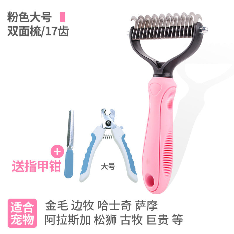 Koirien ja kissojen turkkiharja – selvitys- ja turkinhoitokampa