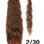 Lång Lockig Hästsvans – Fästes med Kardborreband, Naturligt Utseende