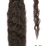 Lång Lockig Hästsvans – Fästes med Kardborreband, Naturligt Utseende