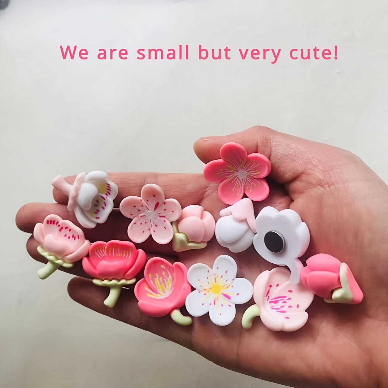 BlomMagnet™ – 12-pack Rosa Persikoblommor