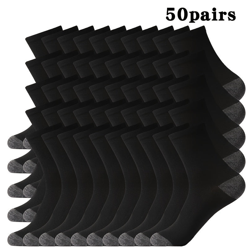 BasicBlack – 20/30/50 par svarta herrstrumpor