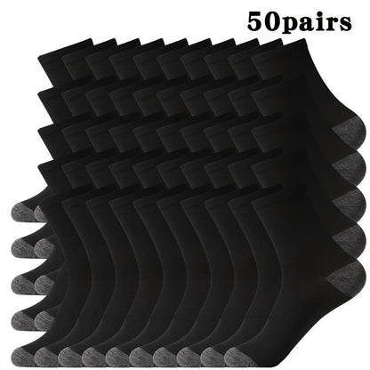 BasicBlack – 20/30/50 par svarta herrstrumpor