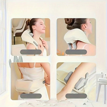 VärmeLind™ – Portabel Nack- & Kroppsvärmare med Massage (USB)