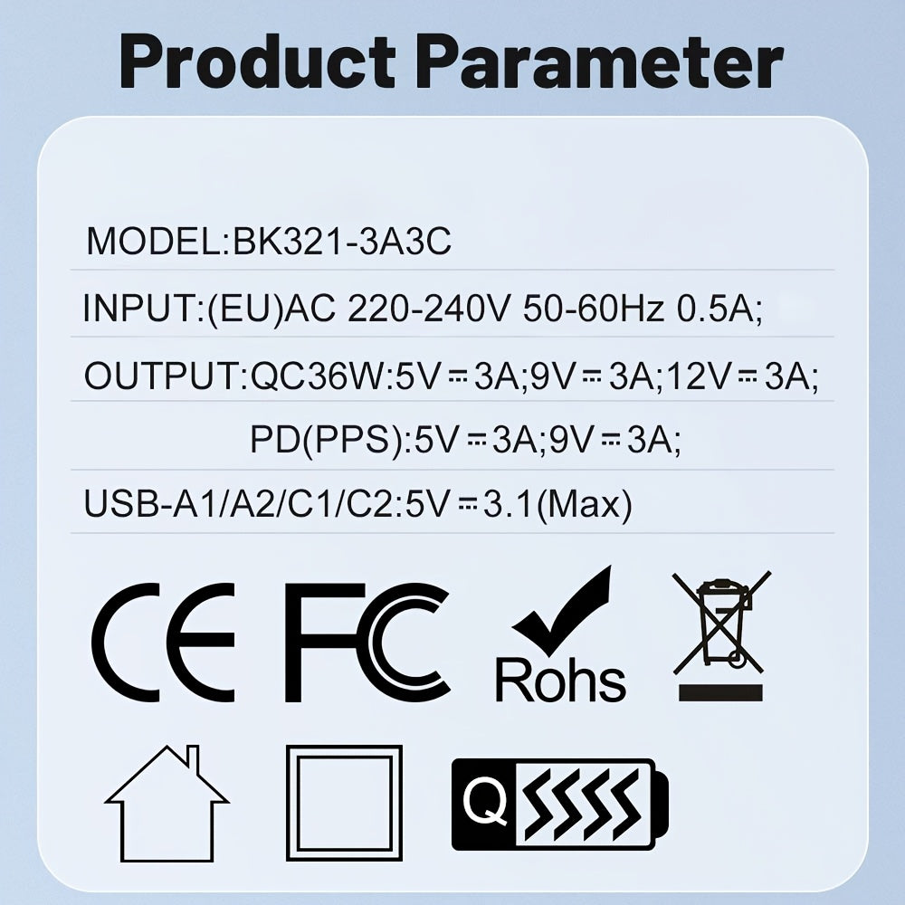 Pikalaturi – 6-porttinen USB-C
