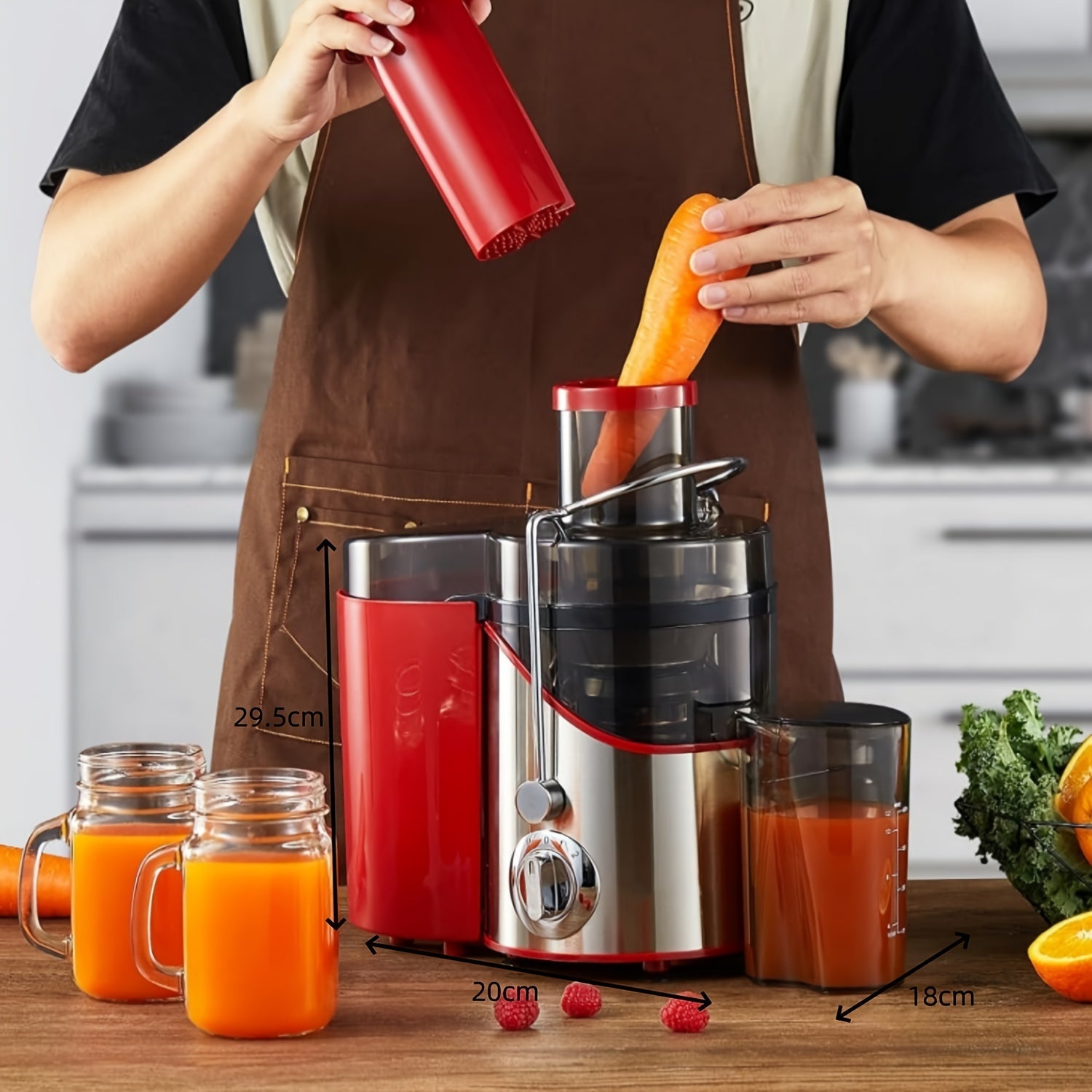 Kraftfull Frukt- och Grönsakspress, 400-800W