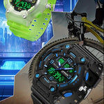 Klocka Tobias (digital herrklocka med dubbeltid, alarm & vattenskydd 50 m)