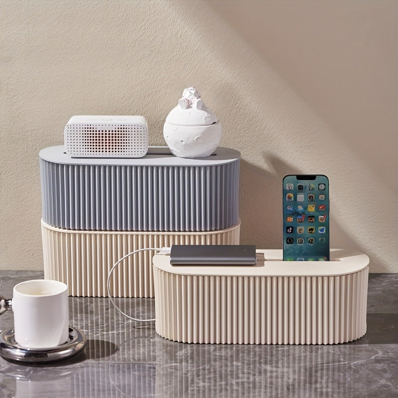 KabelBox™ – Praktisk Kabelorganisatör med Lock