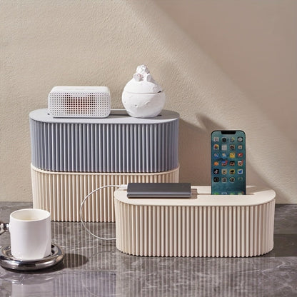 KabelBox™ – Praktisk Kabelorganisatör med Lock