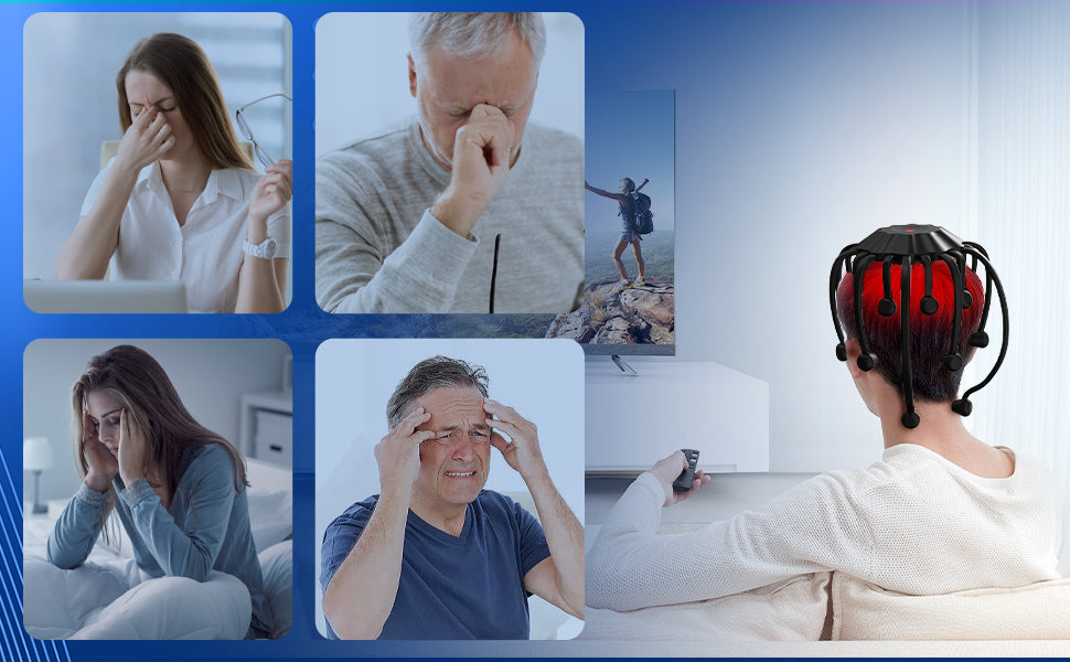 RelaxHead™ – Langaton päänhieroja Bluetoothilla 