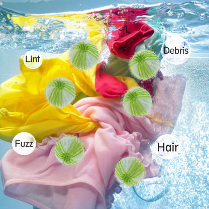 6/8/12-Pack Tvättbollar för Hårborttagning, Återanvändbara