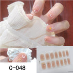 Nageldekaler med Blommor & Glitter