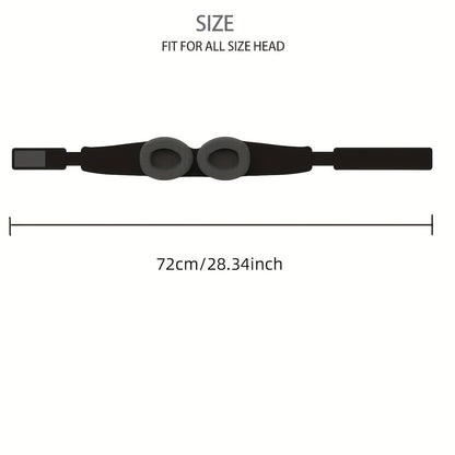 Jet Black - Unimaski säädettävillä silmäkupeilla