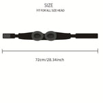 Kolsvart - Sovmask med justerbara ögonkoppar