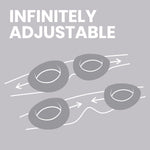 Kolsvart - Sovmask med justerbara ögonkoppar