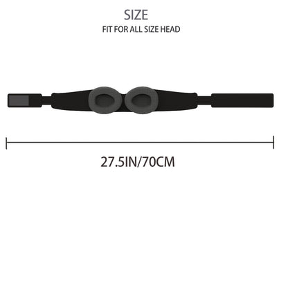 Jet Black - Unimaski säädettävillä silmäkupeilla