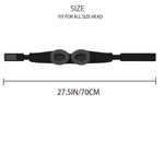 Kolsvart - Sovmask med justerbara ögonkoppar