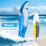 Blå Hajdräkt Uppblåsbar för Vuxna, Halloween