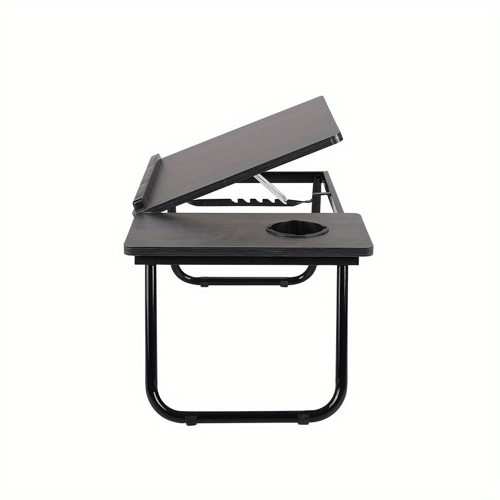 Laptopbord justerbart – 5 nivåer höjd, portabelt skrivbord för soffa & kontor
