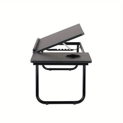 Laptopbord justerbart – 5 nivåer höjd, portabelt skrivbord för soffa & kontor