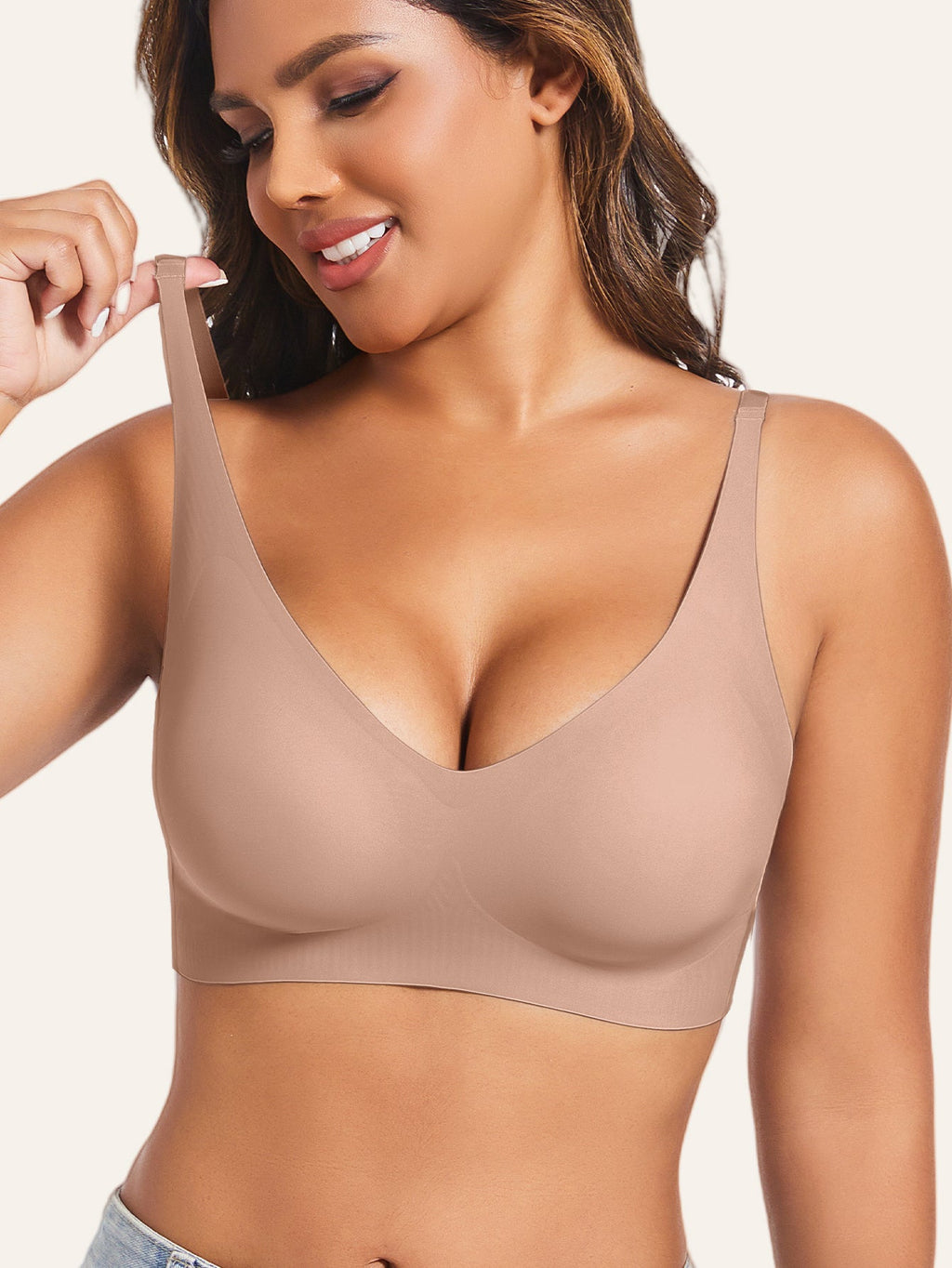 Topp med Spagettiband – Mjuk & Stilren Bh för Kvinnor, Alla Säsonger