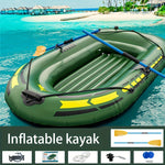 2-3 Personers Uppblåsbar Kajak med Paddlar
