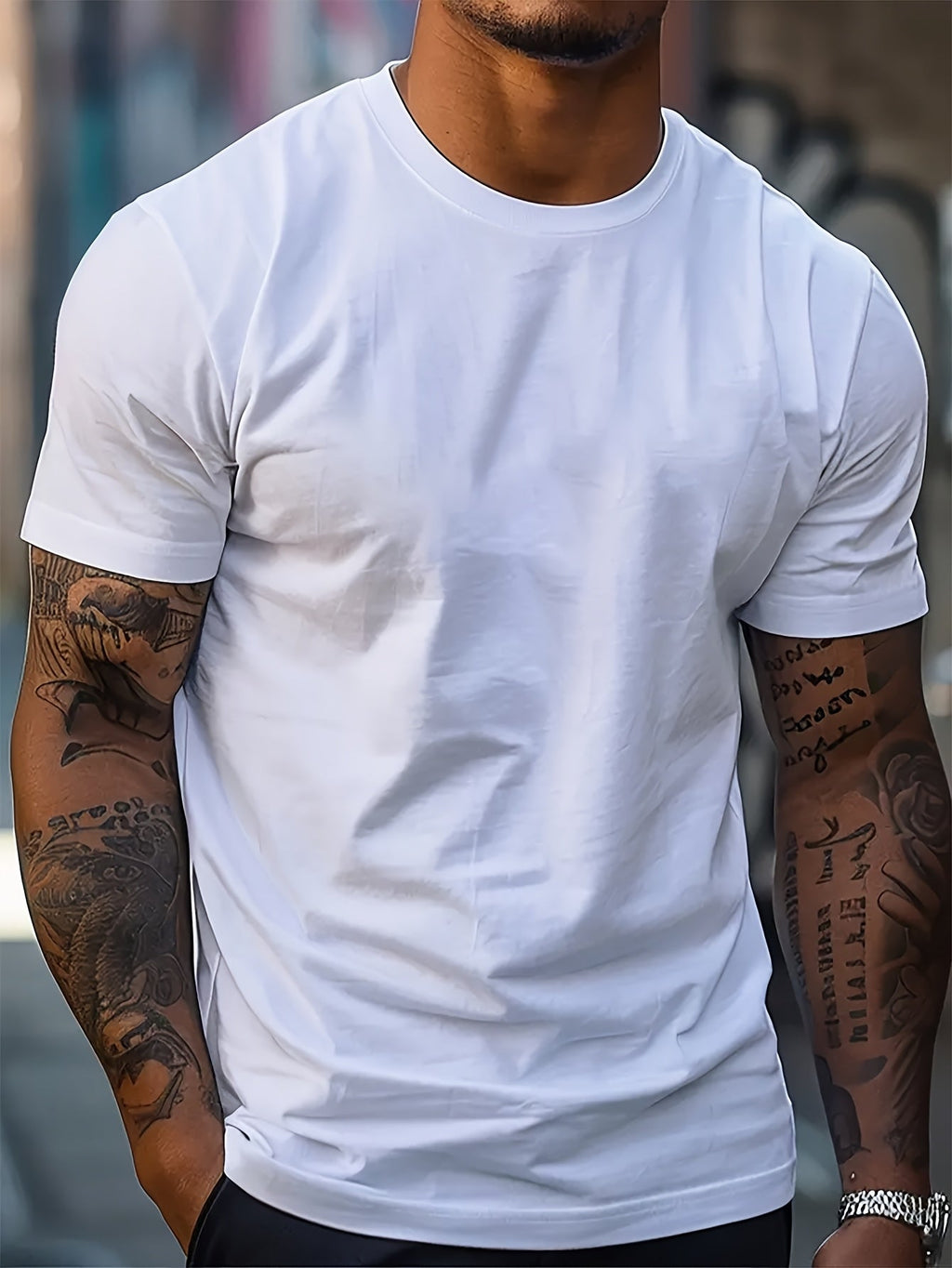 T-shirt med Stretch Herr