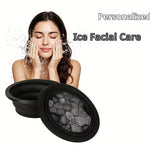 Hopfällbar Silikonskål för Kylande Ansiktsbehandling