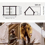 Uppblåsbart tält 6 personer – lätt campingtält med snabb montering