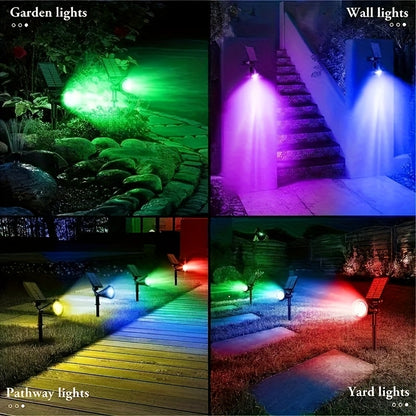 SolarSpotLights™ – 2-pack RGB LED Solspotlights Utomhus