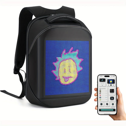 LED-Ryggsäck med Fullfärgsdisplay, Programmerbar