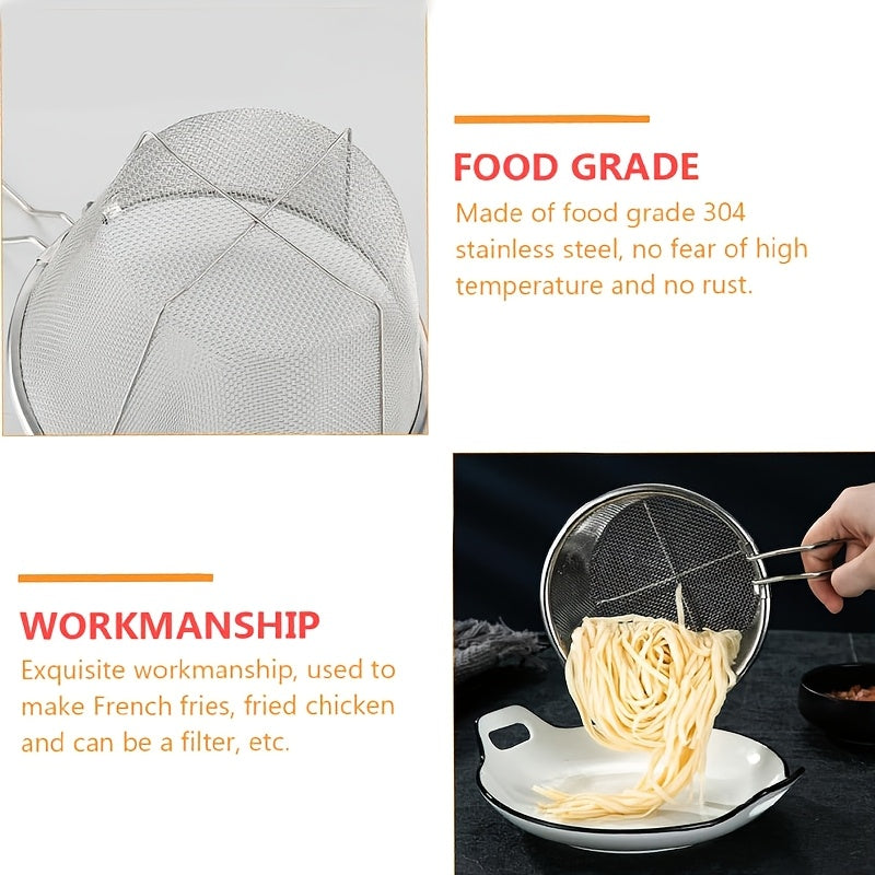 FritösKorg™ – Rostfri Ströksil med Handtag