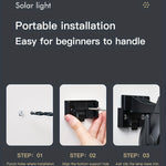 LED Rörelsesensorlampa™ – Solcellspanel med 180° Rotering