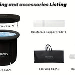 XL isbad tunna – portabel hopfällbar kallvattenbad för återhämtning